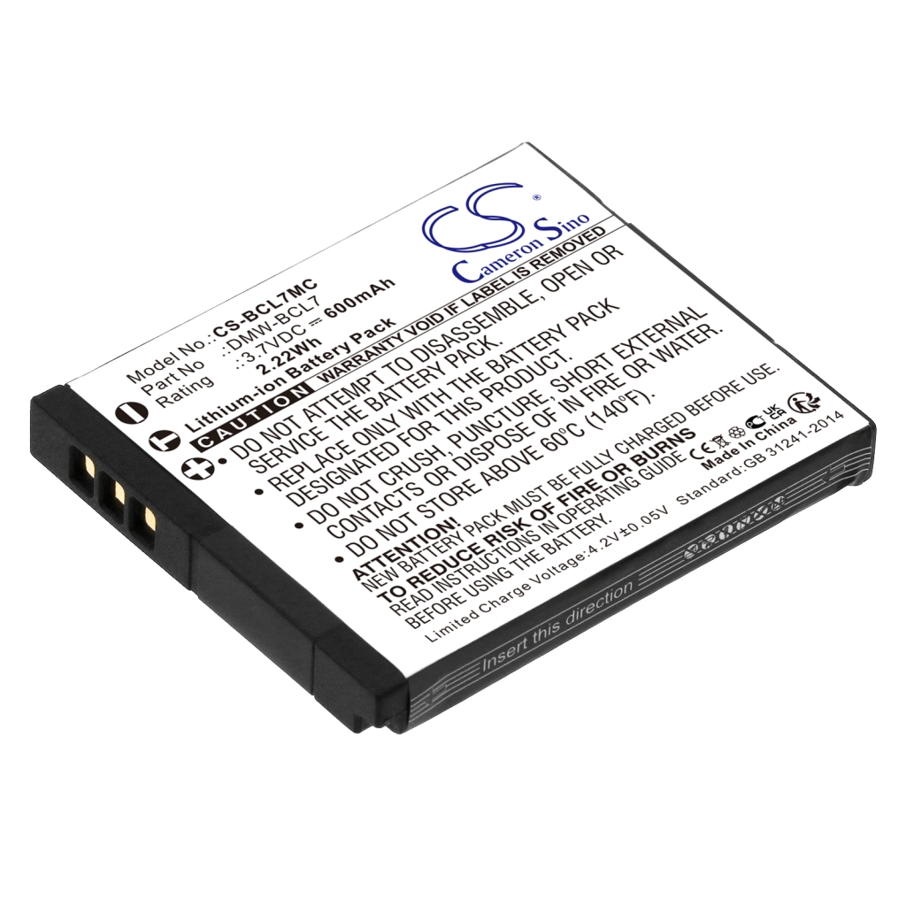 Kamerabatteri Panasonic CS-BCL7MC