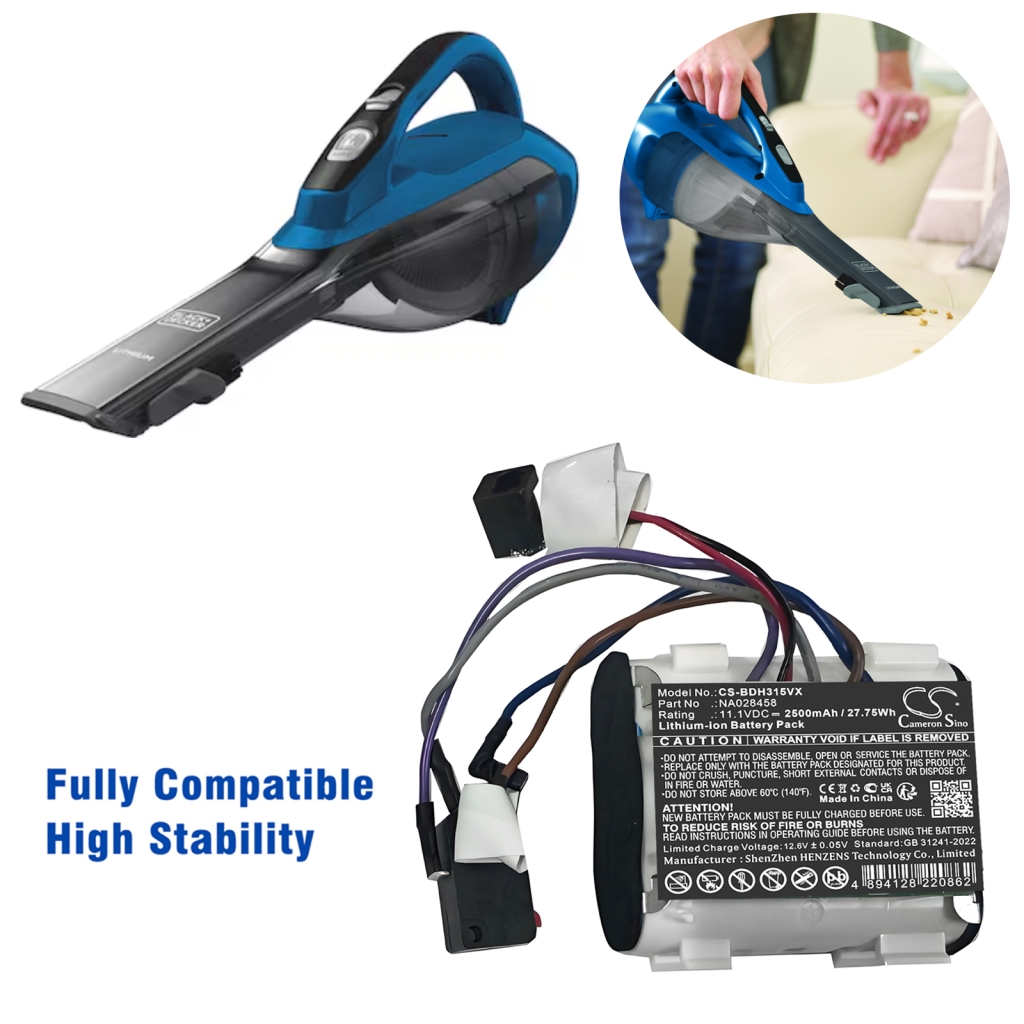 Vacuum Battery Black+decker CS-BDH315VX