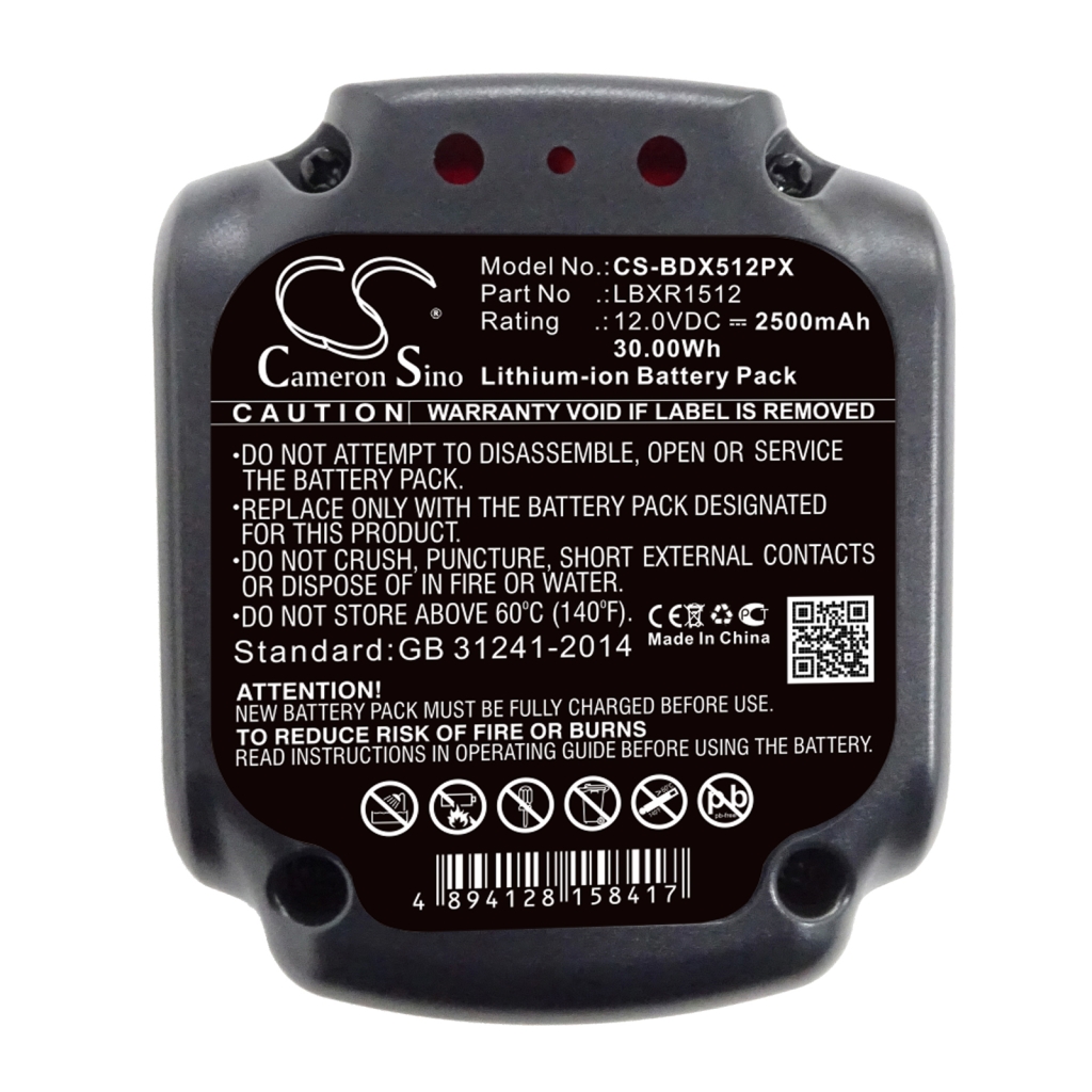 Industribatteri Black & decker CS-BDX512PX