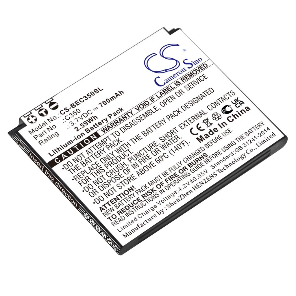 Mobiltelefonbatteri Bea-fon CS-BEC350SL