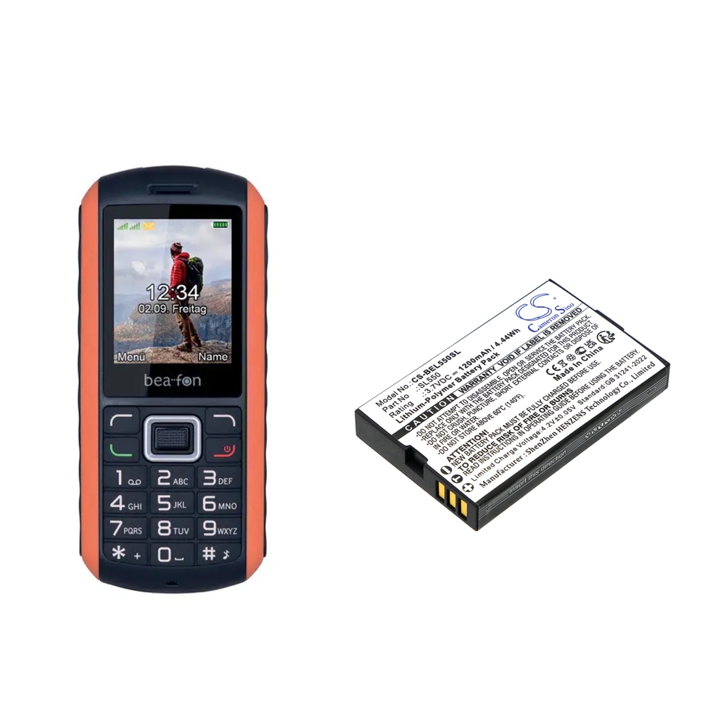 Mobiltelefonbatteri Bea-fon CS-BEL550SL