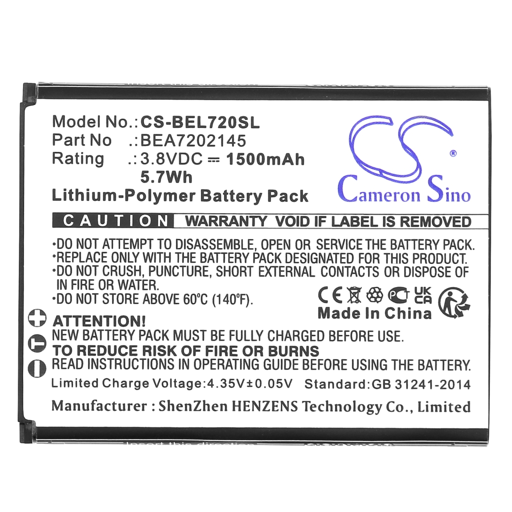 Mobiltelefonbatteri Bea-fon CS-BEL720SL