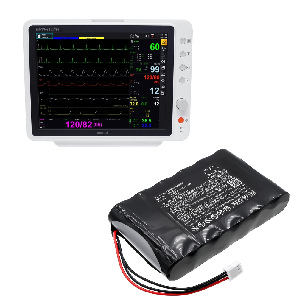 Medicinsk batteri Bionet CS-BEM7000MX