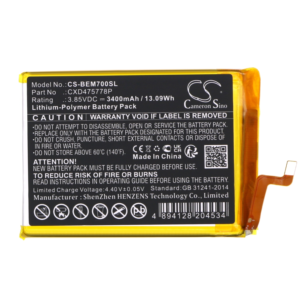 Mobiltelefonbatteri Bea-fon CS-BEM700SL