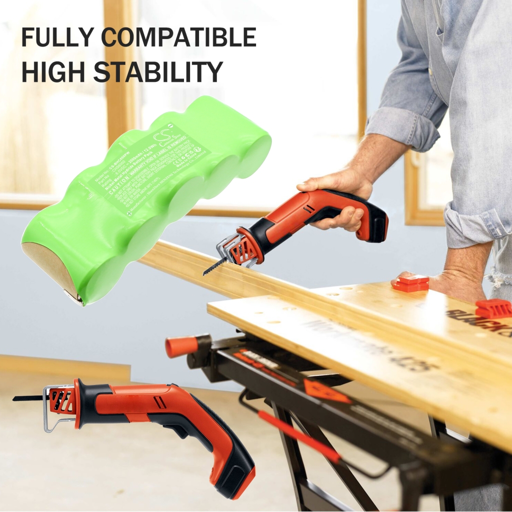 Industribatteri Black & decker CS-BHC600PW