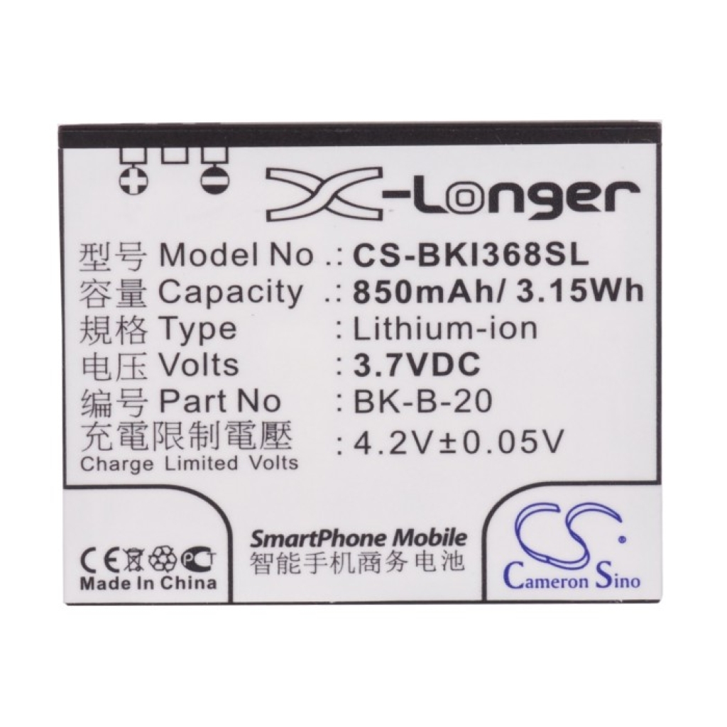 Batteri kompatibel med BBK CS-BKI368SL
