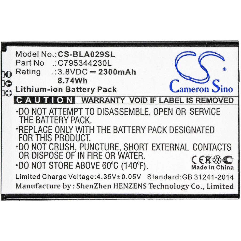 Mobiltelefonbatteri BLU CS-BLA029SL