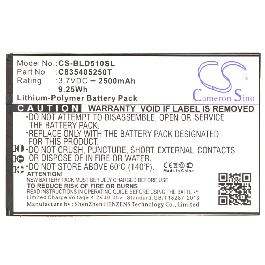 Mobiltelefonbatteri BLU CS-BLD510SL