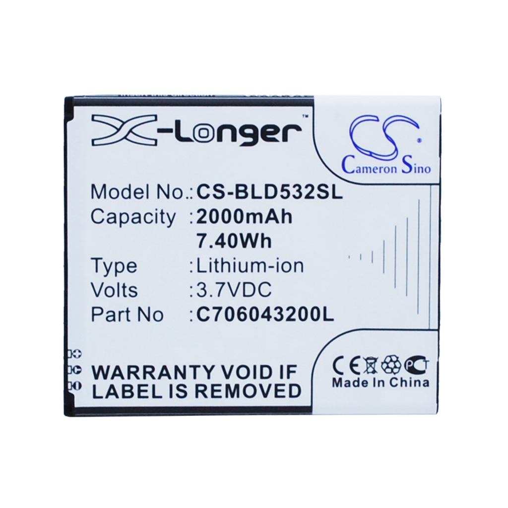 Mobiltelefonbatteri BLU CS-BLD532SL