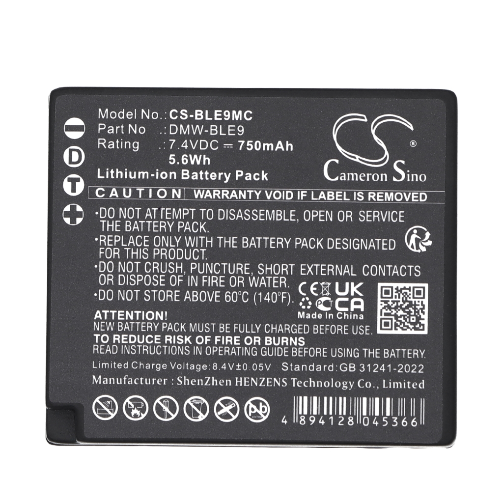 Battery for Panasonic Lumix DMC-GF6