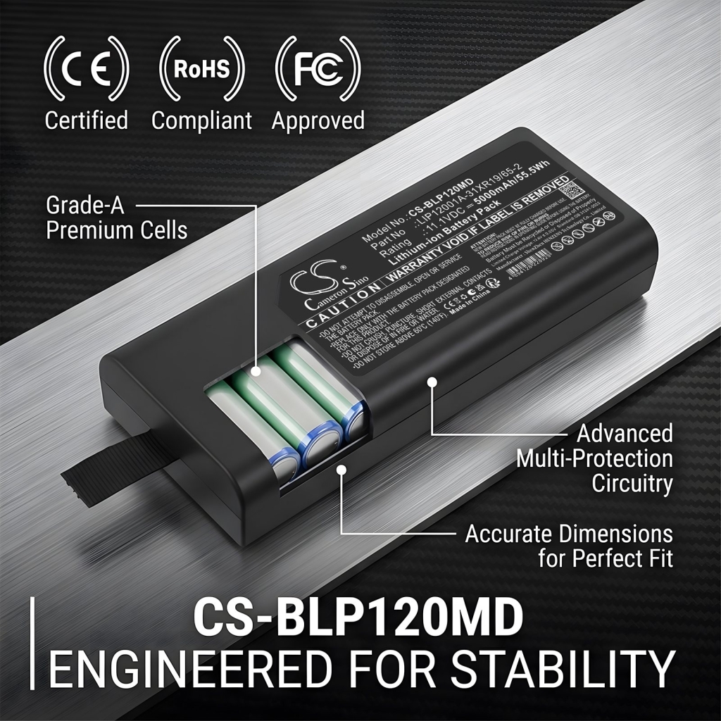 Batteri kompatibel med Biolight CS-BLP120MD