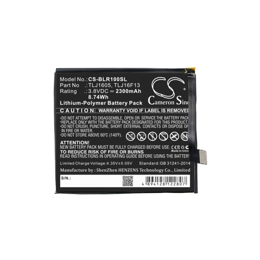 Mobiltelefonbatteri BLU CS-BLR100SL