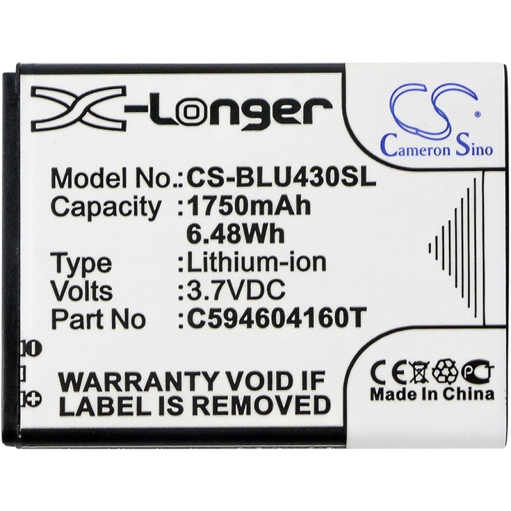 Mobiltelefonbatteri BLU CS-BLU430SL