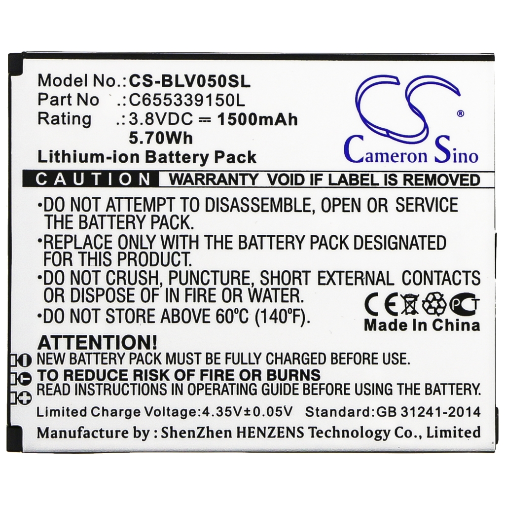 Mobiltelefonbatteri BLU CS-BLV050SL