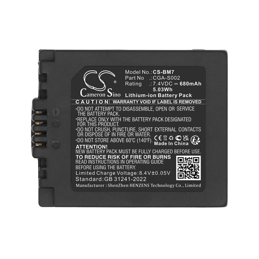 Batteri kompatibel med Panasonic CS-BM7