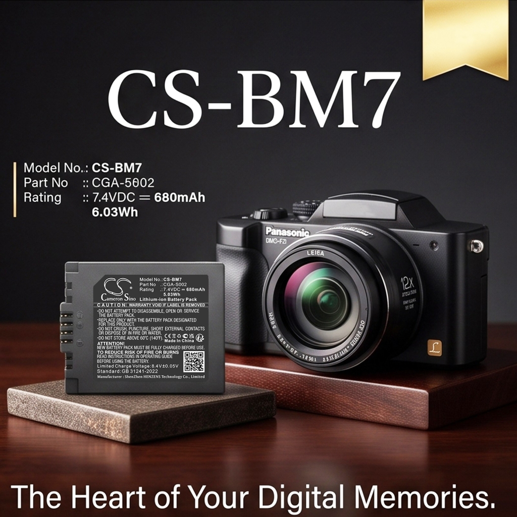 Batteri kompatibel med Panasonic CS-BM7