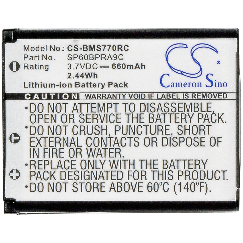 Batterier Erstatter SP60BPRA9C