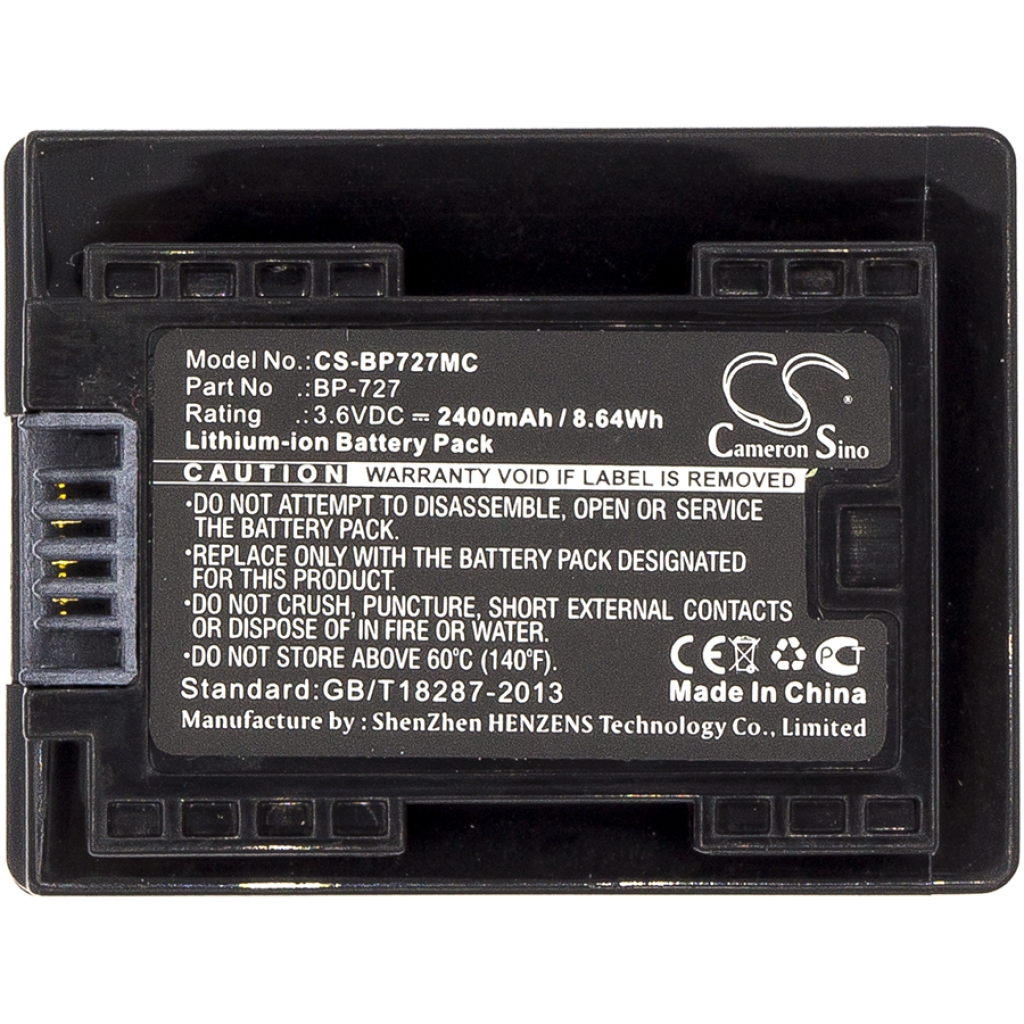 Kamerabatteri Canon CS-BP727MC