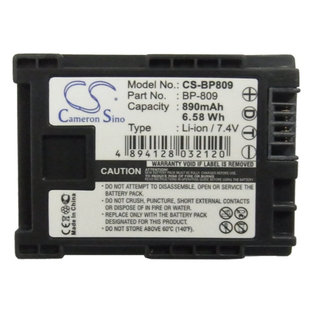 Kamerabatteri Canon CS-BP809