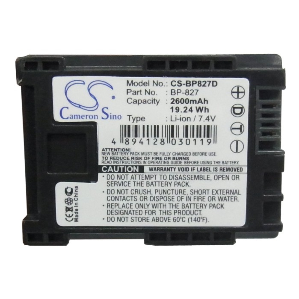 Batteri kompatibel med Canon CS-BP827D