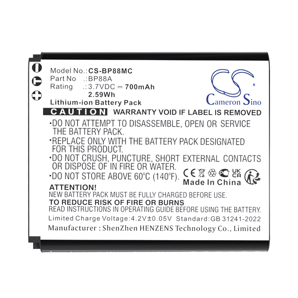 Compatible battery replacement for Samsung BP88A
