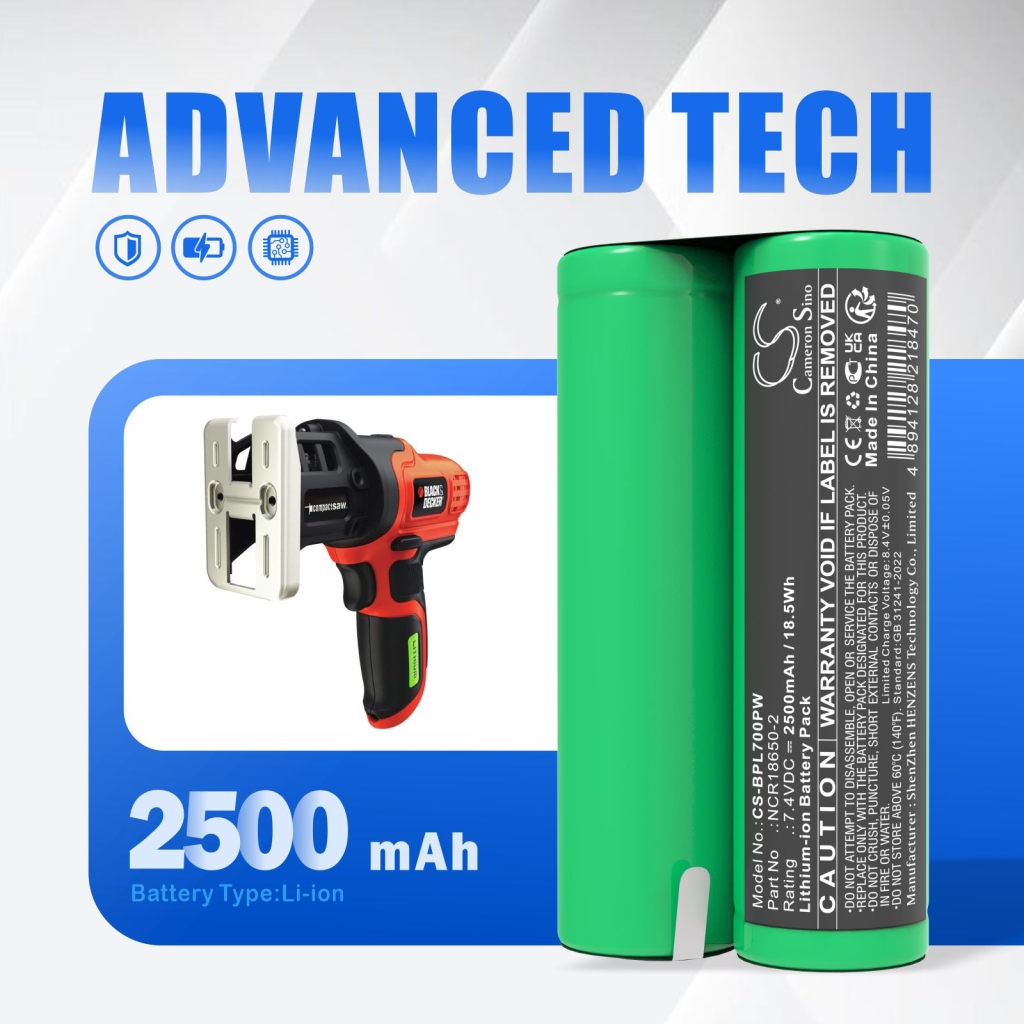 Industribatteri Black & decker CS-BPL700PW