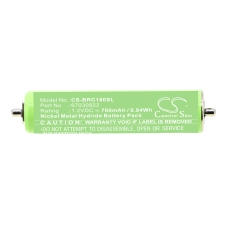 Compatible battery replacement for Braun 1HR-AAAUV,67030368,67030922
