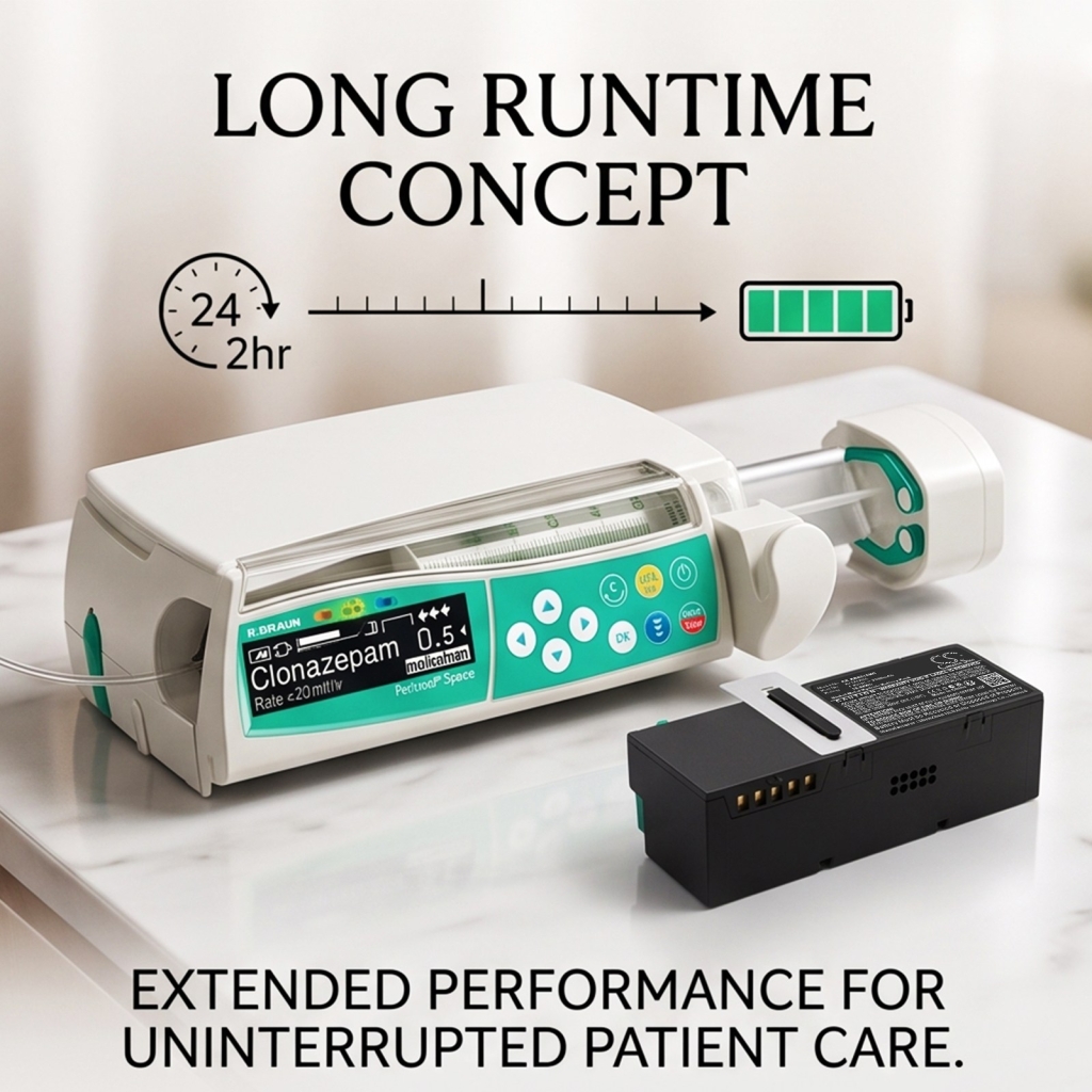 Batterier kompatibel med B.Braun Perfusor Space Infusion Space PCA Infusion Pump System CS-BRS318MD