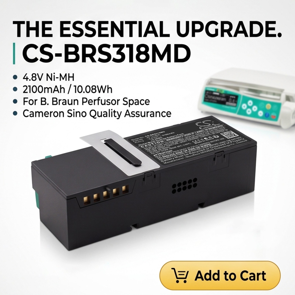Batterier kompatibel med B.Braun Perfusor Space Infusion Space PCA Infusion Pump System CS-BRS318MD