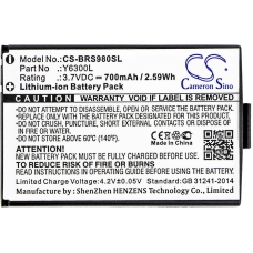 Compatible battery replacement for Blinc Y6300L