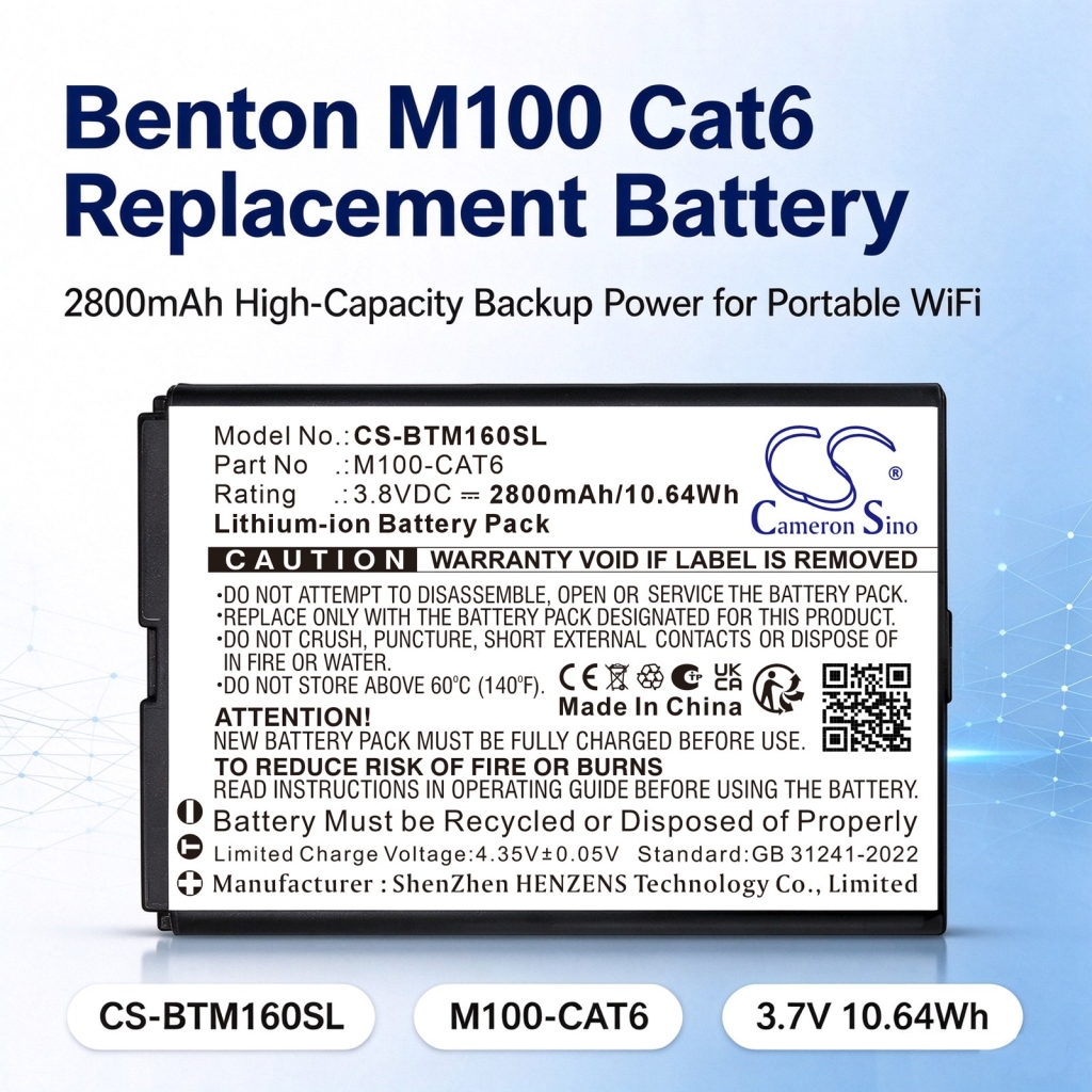 Batterier kompatibel med МТС 81321FT 4G LTE WIFI Router CS-BTM160SL