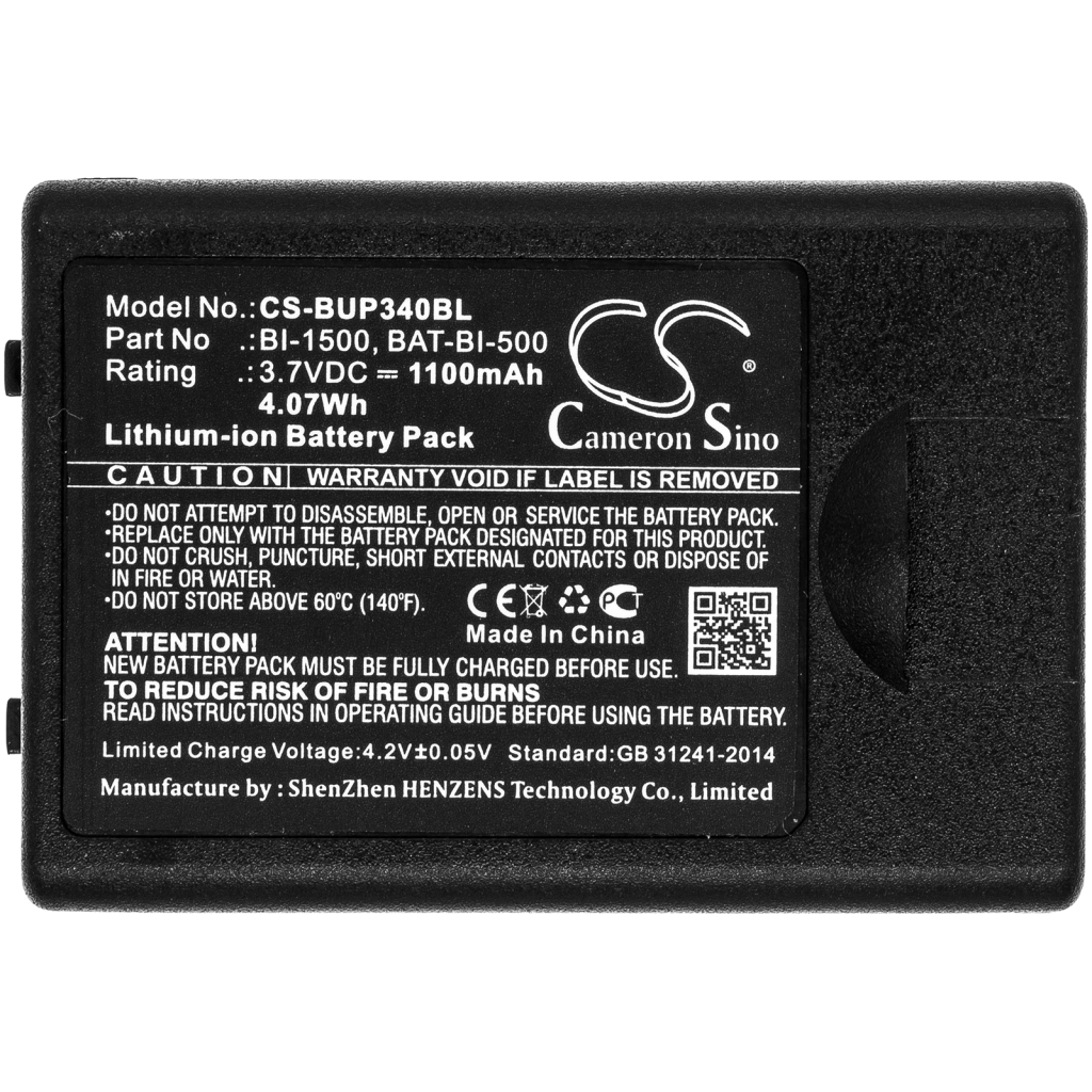 Batteries BarCode, Scanner Battery CS-BUP340BL