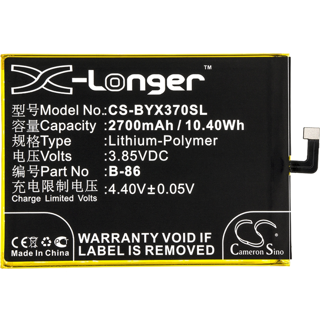 Batteri kompatibel med BBK Vivo CS-BYX370SL
