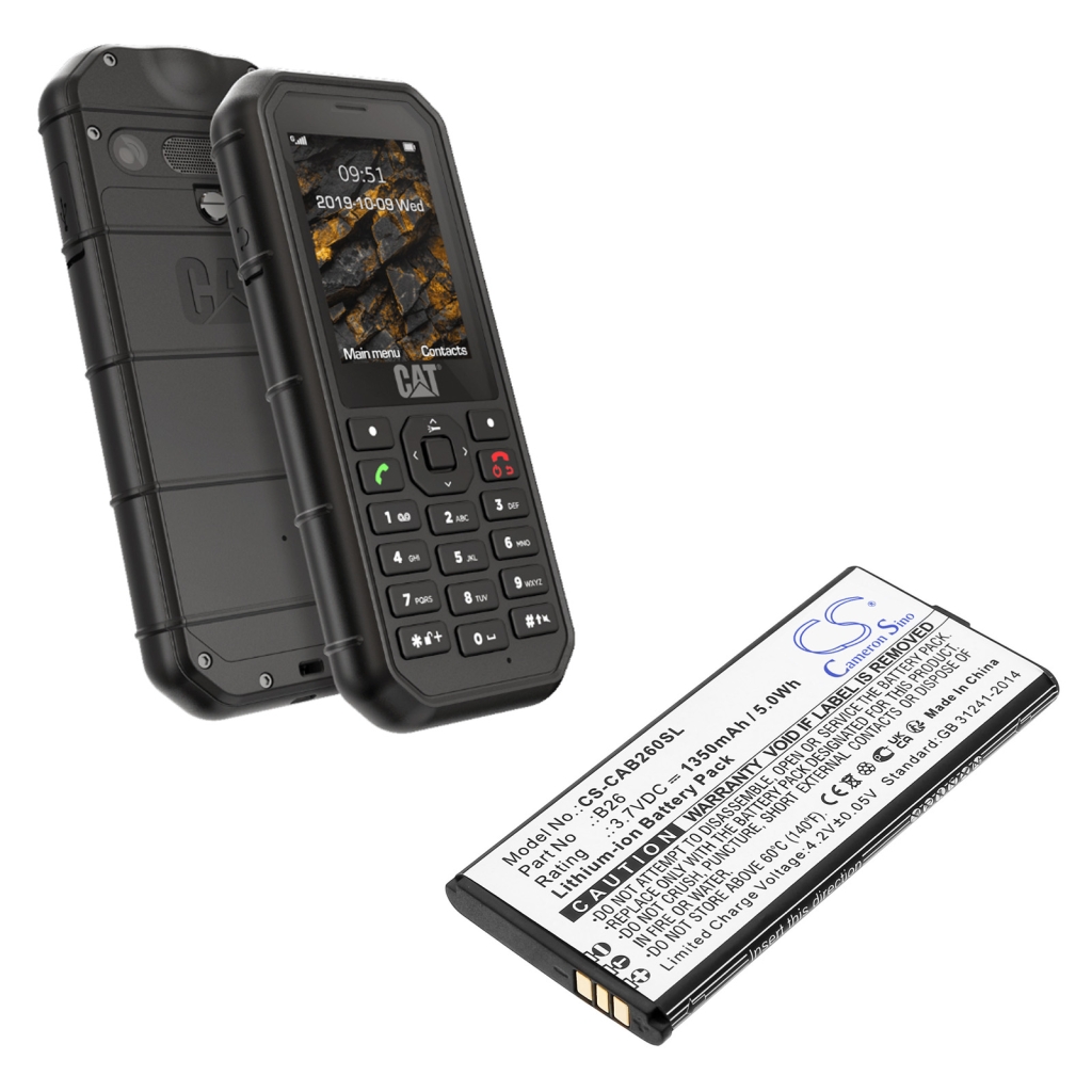 Mobiltelefonbatteri CAT CS-CAB260SL
