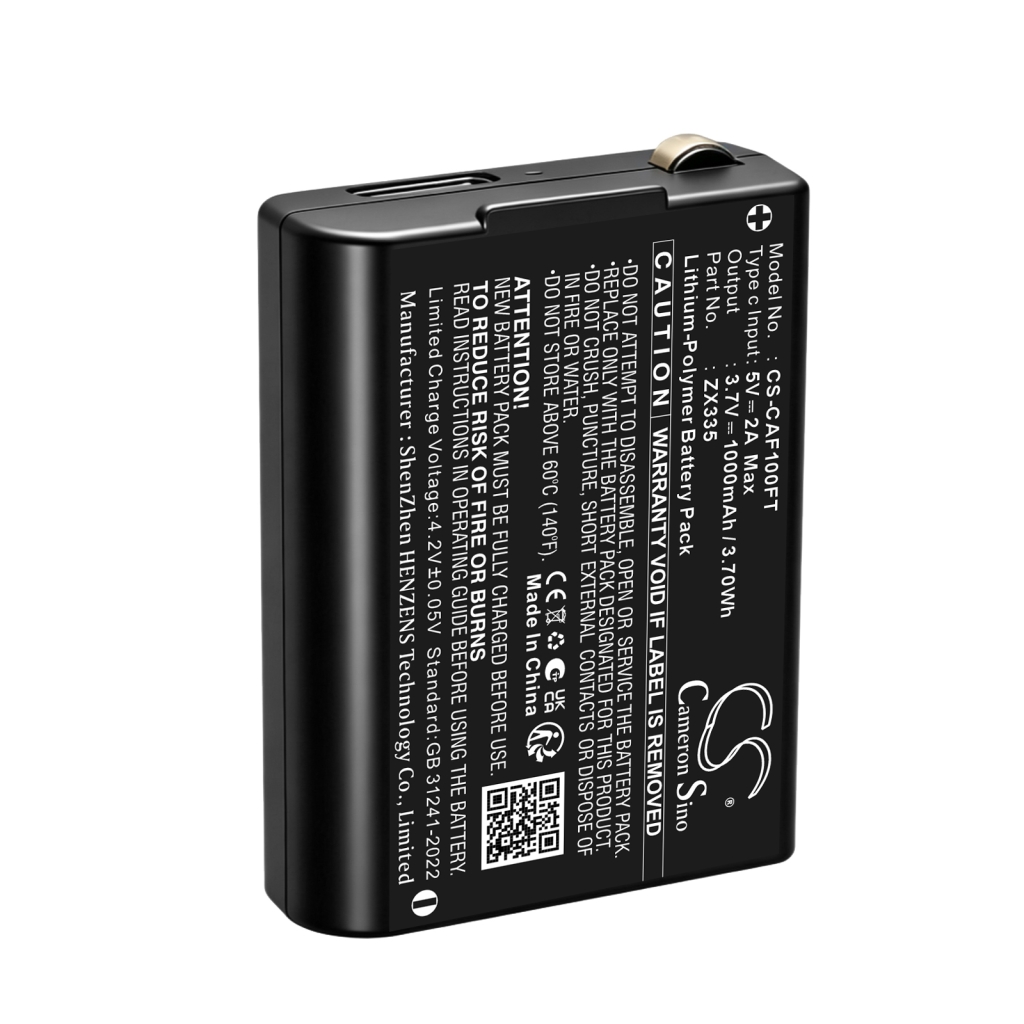 Batterier kompatibel med COAST FL75 FL75 CS-CAF100FT