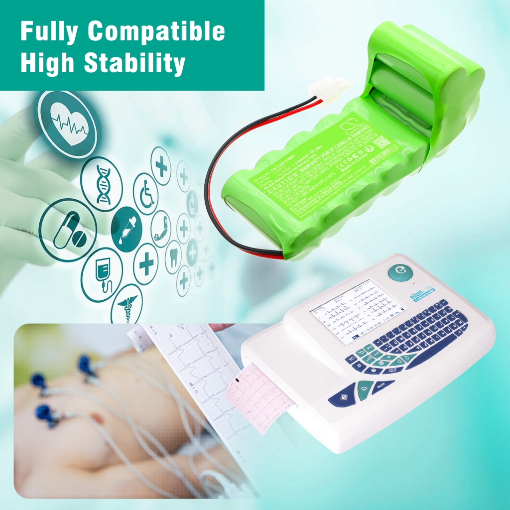 Medicinsk batteri Cardioline CS-CAR110MD