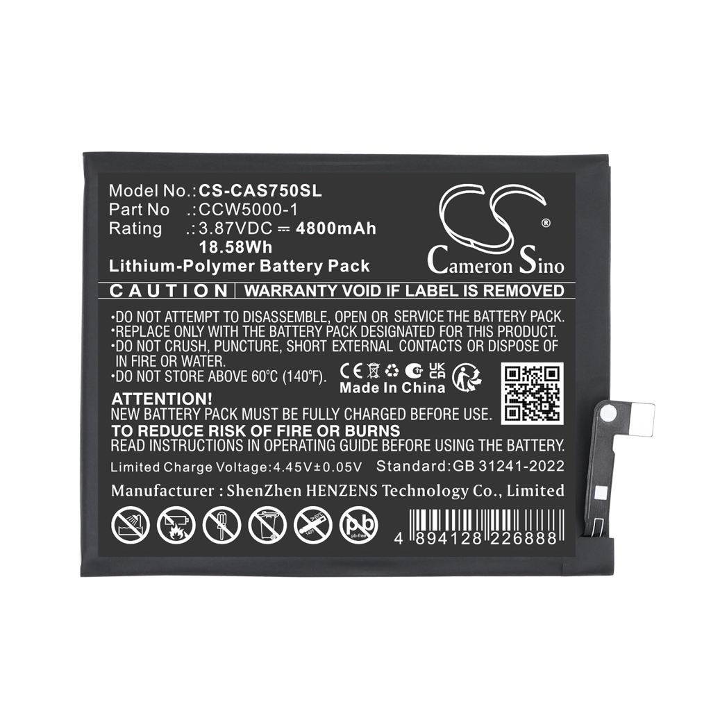 Batteri kompatibel med CAT Caterpillar CS-CAS750SL