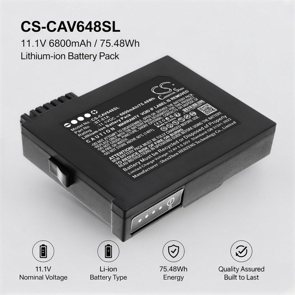 Batteri kompatibel med Cetc CS-CAV648SL