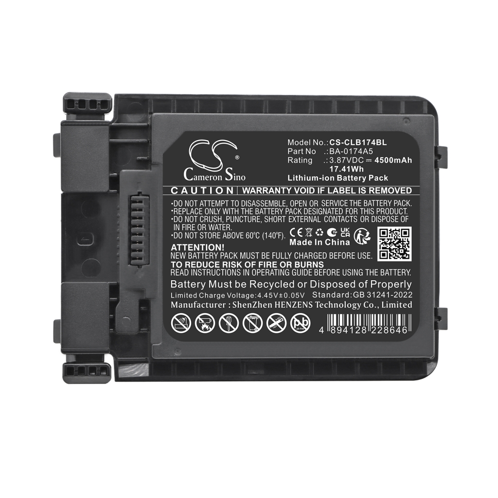 Batteri kompatibel med Cipherlab CS-CLB174BL