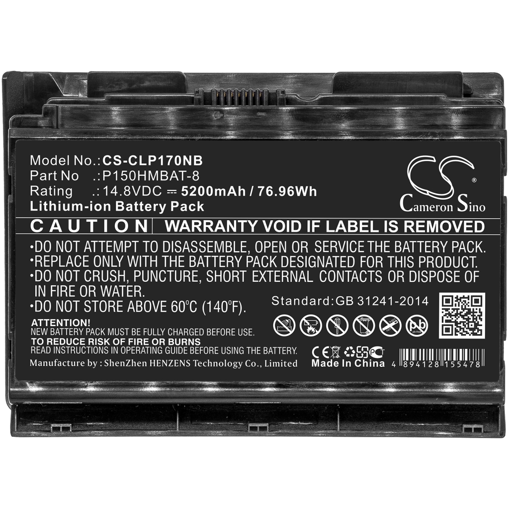 Notebook battery CLEVO CS-CLP170NB