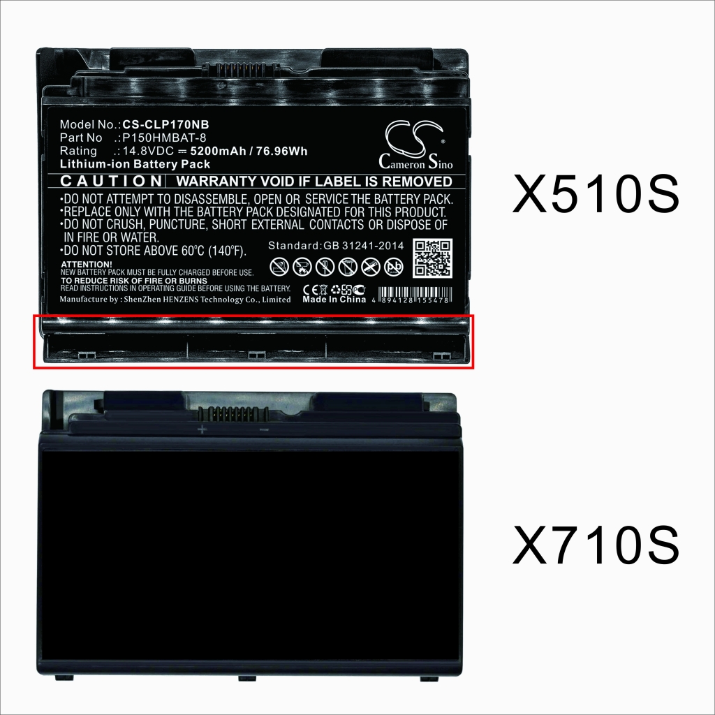Notebook battery CLEVO CS-CLP170NB