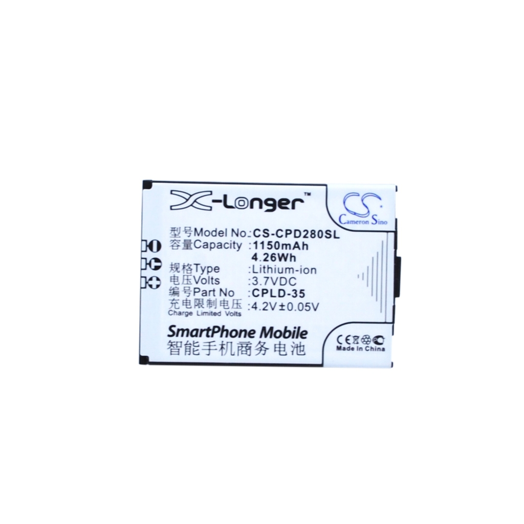 Mobiltelefonbatteri Coolpad CS-CPD280SL