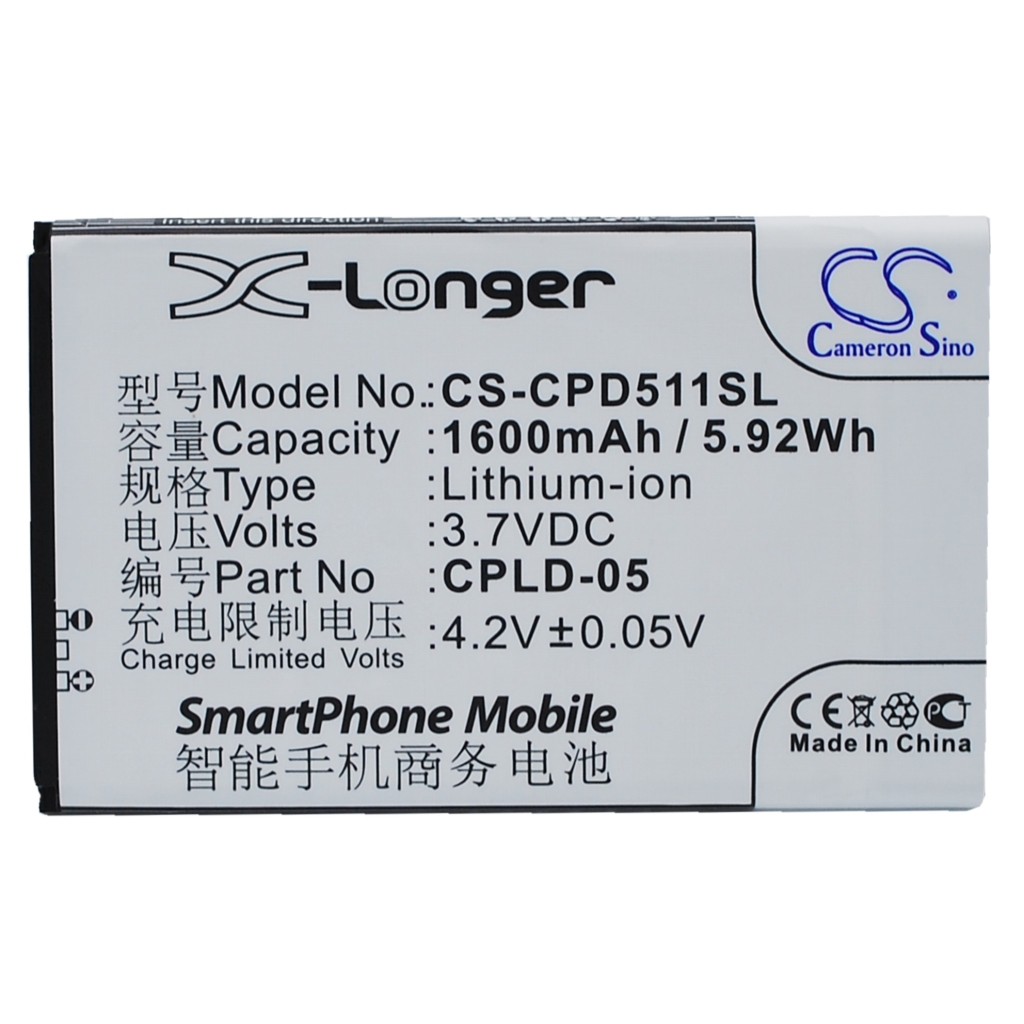 Batteri kompatibel med Coolpad CS-CPD511SL