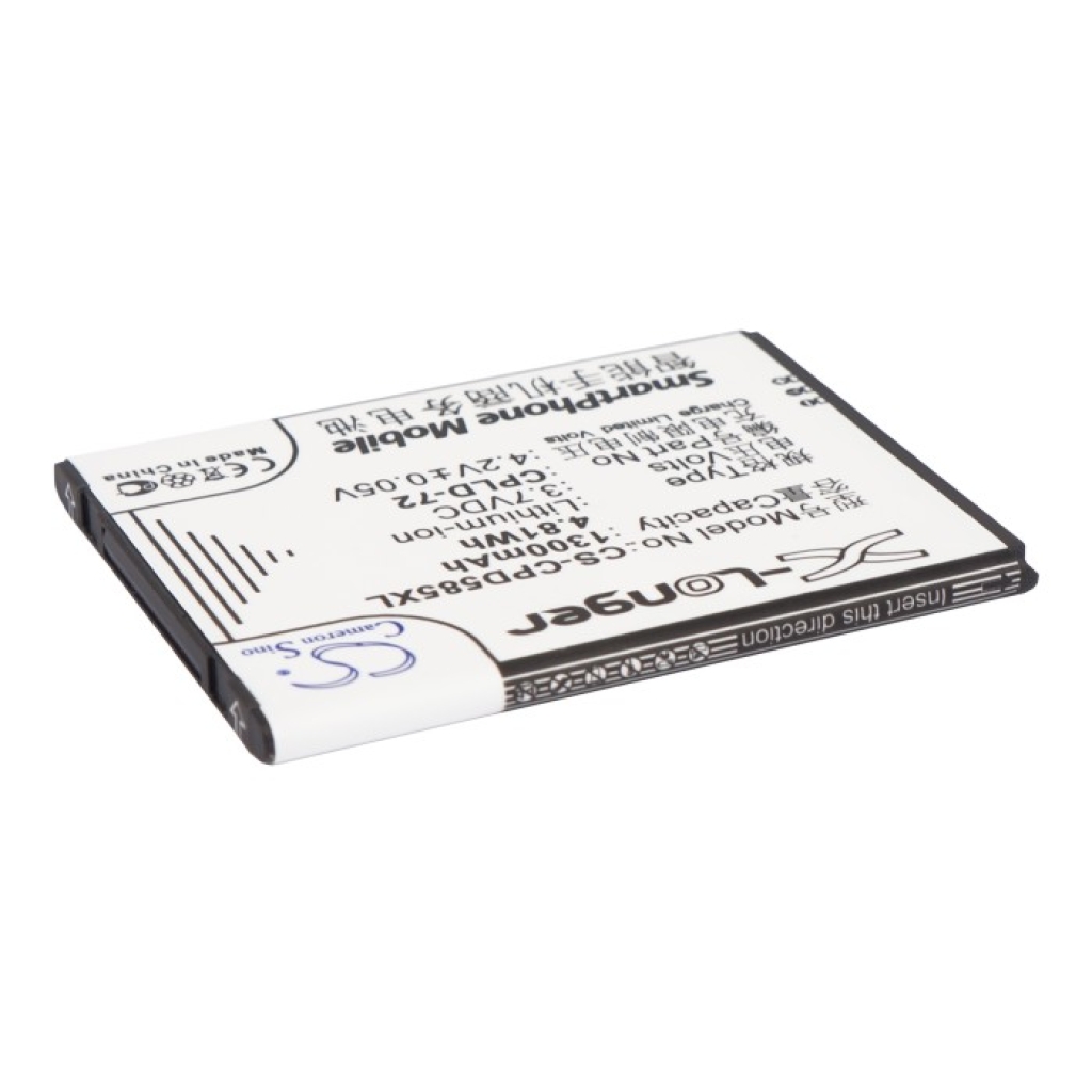 CS-CPD585XL skrå sideetiketvisning CPLD-72 1300mAh