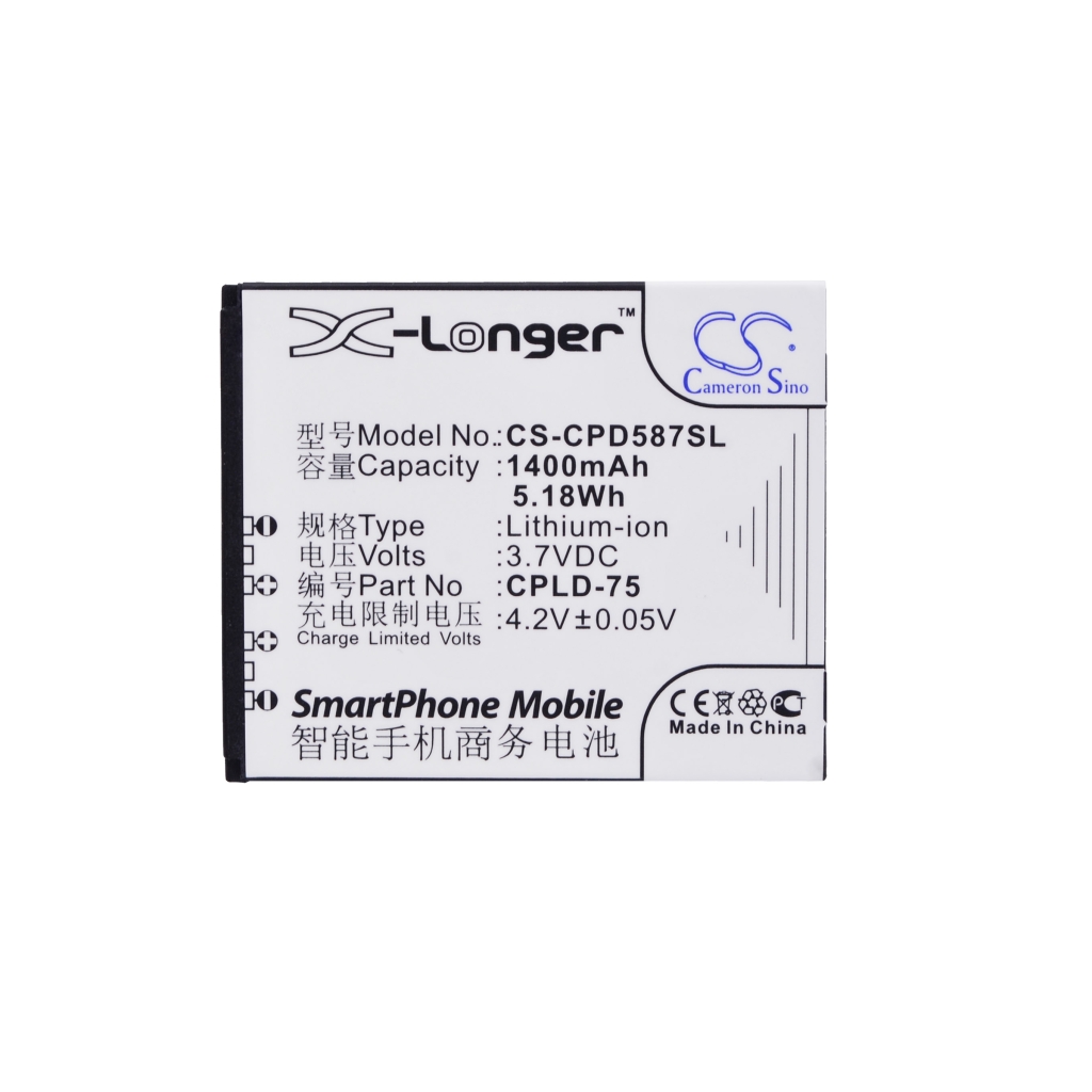 Batteri kompatibel med Coolpad CS-CPD587SL