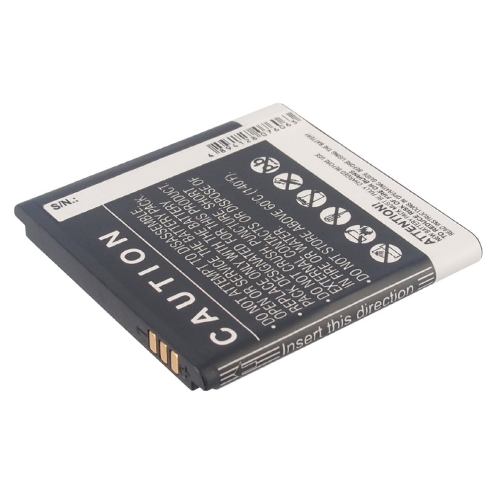 CS-CPF802XL sidevisning med kontakter og advarselsetiket
