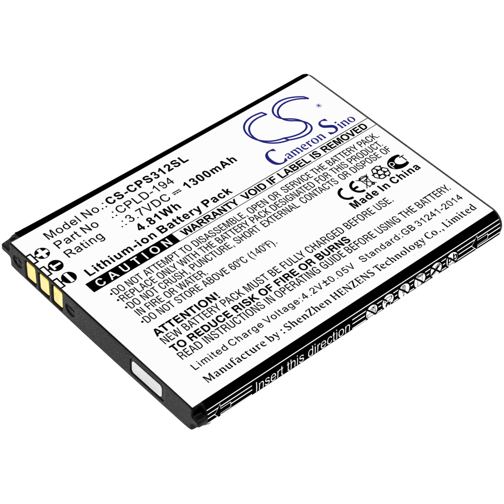 Mobiltelefonbatteri Coolpad CS-CPS312SL