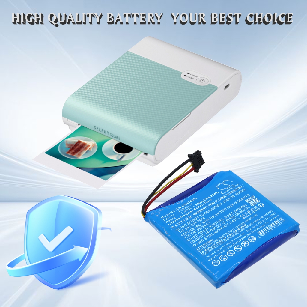 Printerbatteri Canon CS-CQX100SL