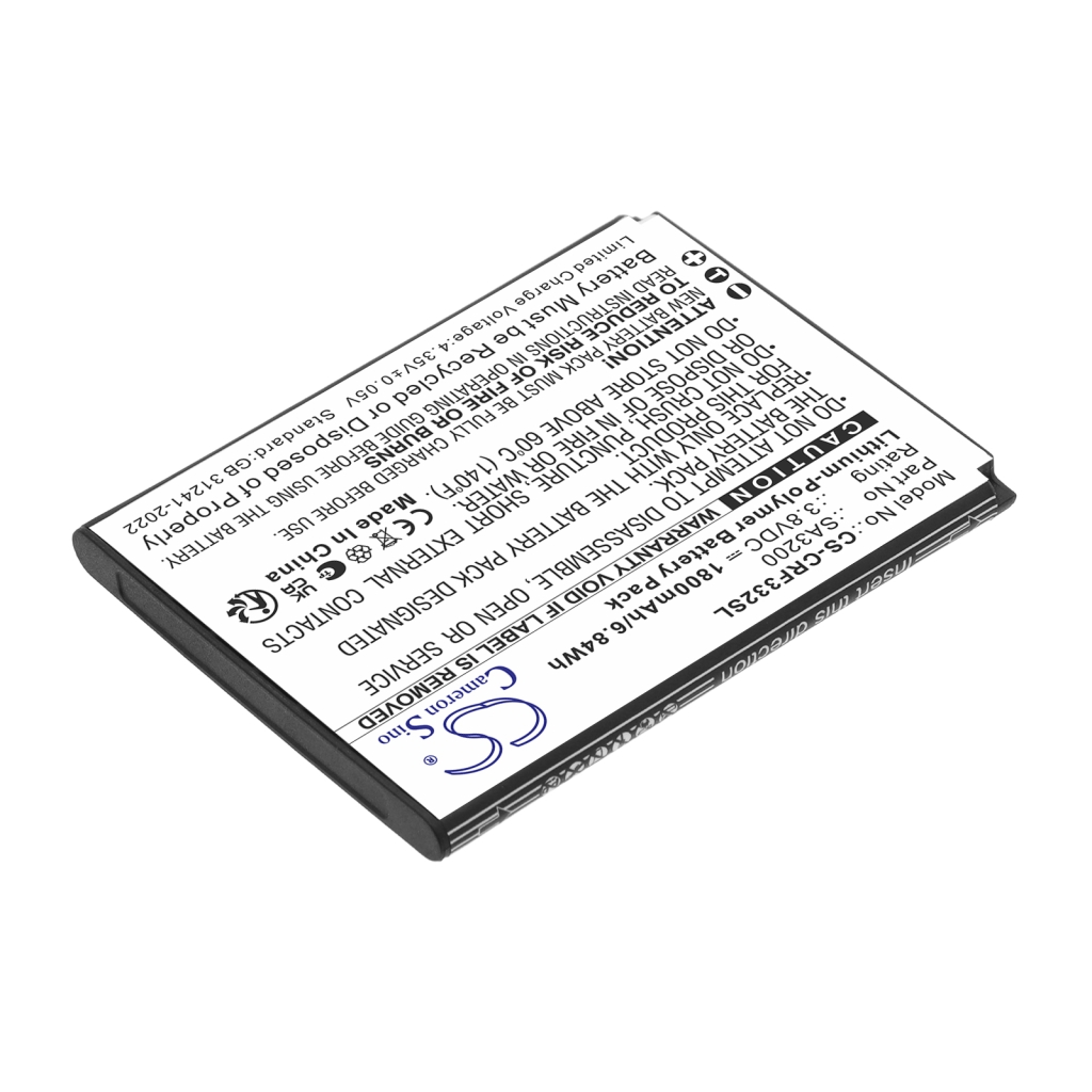 Batterier kompatibel med Consumer Cellular Iris Flip CS-CRF332SL