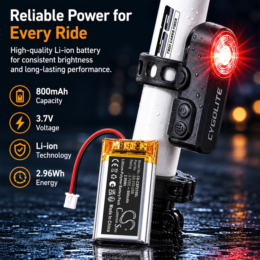 Batteri kompatibel med Cygolite CS-CSP210SL